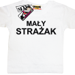Mały strażak super koszulka dla syna - white