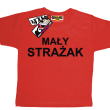 Mały strażak super koszulka dla syna - red