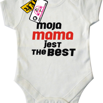 Moja mama jest the best - super body dziecięce, kod: SZDZ00145B