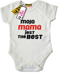 Moja mama jest the best - super body dziecięce, kod: SZDZ00145B