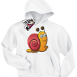 Ślimaczek ścigaczek super dziecięca bluza - biały