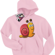 Ślimaczek ścigaczek super dziecięca bluza - różowy