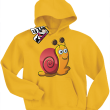 Ślimaczek ścigaczek super dziecięca bluza - żółty
