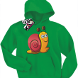 Ślimaczek ścigaczek super dziecięca bluza - zielony