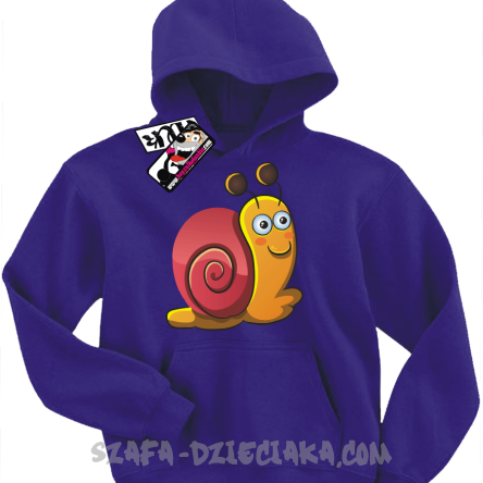 Ślimaczek ścigaczek super dziecięca bluza - niebieski