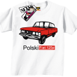 Duży Fiat 125p koszulka dziecięca - biały