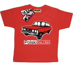 Duży Fiat 125p - koszulka dziecięca, kod: SZDZ00061K