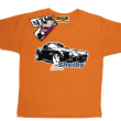 Cobra shelby świetny tshirt dziecięcy - pomarańczowy