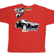 Cobra shelby świetny tshirt dziecięcy - czerwony