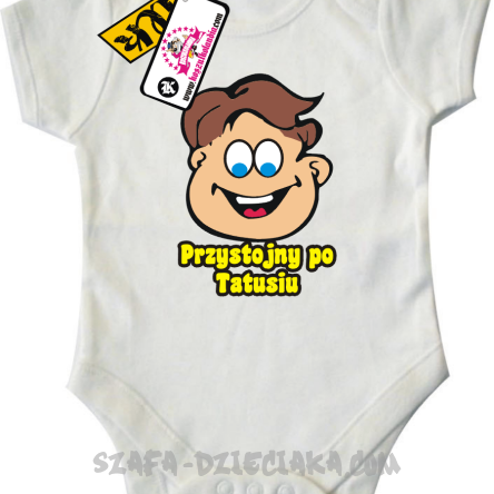 Przystojny po tatusiu - body dziecięce - biały