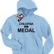 Chłopak na medal świetna bluza dla syna - błękitny