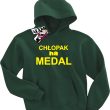 Chłopak na medal świetna bluza dla syna - butelkowy