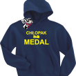 Chłopak na medal świetna bluza dla syna - granatowy