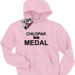 Chłopak na medal świetna bluza dla syna - różowy