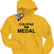 Chłopak na medal świetna bluza dla syna - żółty