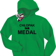 Chłopak na medal świetna bluza dla syna - zielony