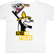 czas do piachu zabawna koszulka - biała