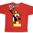 czas do piachu zabawna koszulka - czerwona