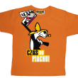 czas do piachu zabawna koszulka - pomarańczowa