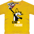 czas do piachu zabawna koszulka - żółta