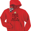 Keep Calm and Eat a Cookie - bluza dla dziecka - czerwony
