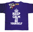 Keep calm and be yourself tshirt idealny dla dziecka - purple