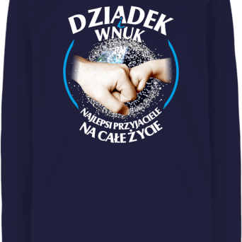 Dziadek i Wnuk - Najlepsi przyjaciele na całe życie - Longsleeve dziecięcy