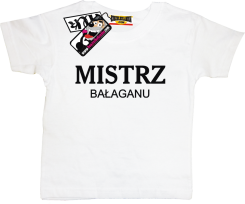 Mistrz bałaganu - humorystyczna dziecięca koszulka, kod: SZDZ00139K