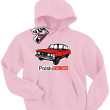 Duży Fiat 125p bluza dziecięca z nadrukiem - różowy