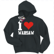 I love Warsaw odlotowa bluza dziecięca - black