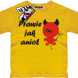 Prawie jak anioł śmieszny tshirt - żółty