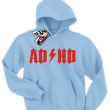 ADHD świetna bluza dziecięca z kapturem - sky blue