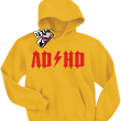 ADHD świetna bluza dziecięca z kapturem - yellow