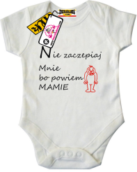Nie zaczepiaj mnie bo powiem mamie - śmieszne dziecięce body, kod: SZDZ00051B