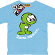 Żółwik zaraz zapsoce zabawny tshirt dziecięcy - błękitny
