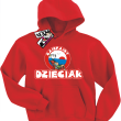 Zajefajny dzieciak super dziecięca bluza - czerwony