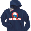 Zajefajny dzieciak super dziecięca bluza - granatowy