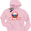 Zajefajny dzieciak super dziecięca bluza - różowy
