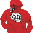 Smile Mem - bluza dziecięca z kapturem - czerwony