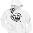 Smile Mem - bluza dziecięca z kapturem - biały