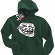 Smile Mem - bluza dziecięca z kapturem - butelkowy