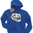 Smile Mem - bluza dziecięca z kapturem - niebieski