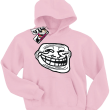 Smile Mem - bluza dziecięca z kapturem - różowy
