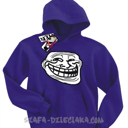 Smile Mem - bluza dziecięca z kapturem - fioletowy