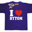I love Bytom dziecięca koszulka z nadrukiem - fioletowy