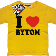 I love Bytom dziecięca koszulka z nadrukiem - żółty
