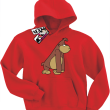 Gorylek Zamyślony - bluza dla dziecka - czerwony