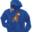 Gorylek Zamyślony - bluza dla dziecka - niebieski