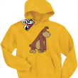 Gorylek Zamyślony - bluza dla dziecka - żółty