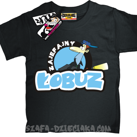 Łobuz tshirt dla dziecka - black